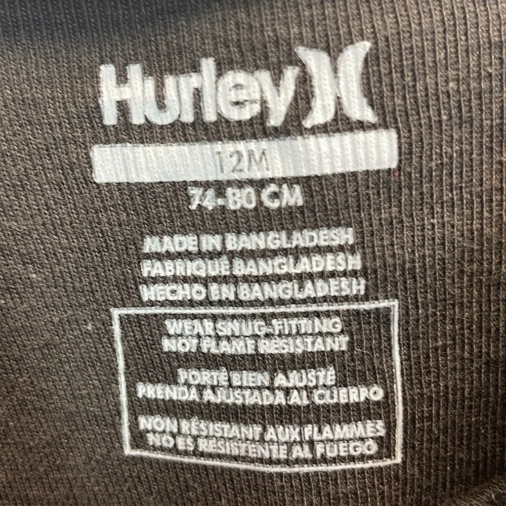 Hurley Kids Shark Pajama‎ Set - Black and Gray